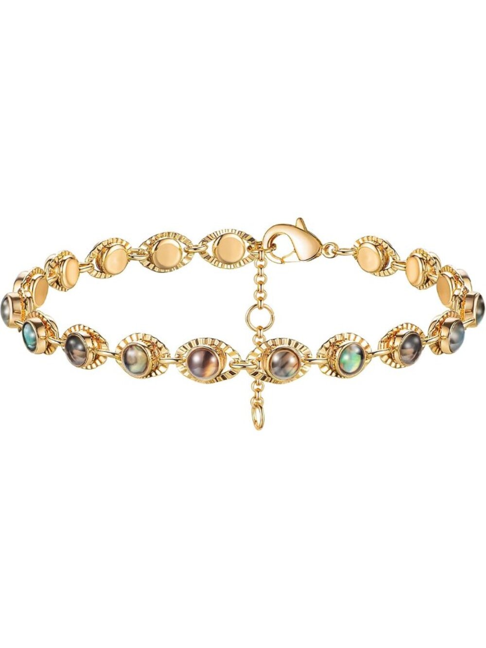 Dainty Layered Charm Bracelets for Women - Trendy Chain Jewelry Accessory